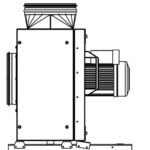 Caisson d'évacuation cuisine 1460m³/h, moteur extérieur – Image 4