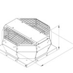 Ventilateur de toit 3740 m³/h, moteur dans le flux d'air – Image 2